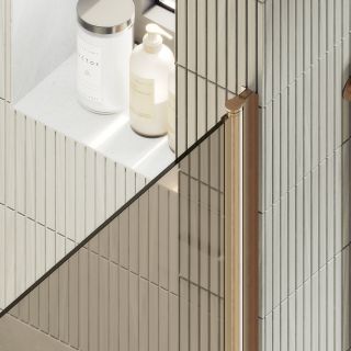 Душевая дверь MaybahGlass MGD-804-2 80см бронза