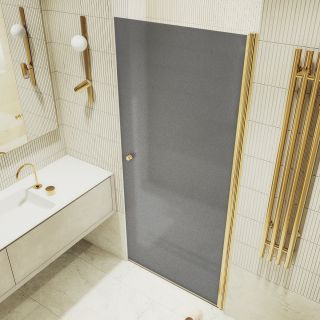 Душевая дверь MaybahGlass MGD-807-3 80см золото