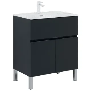 Тумба под раковину Aquanet Алвита New 303900 70 см антрацит