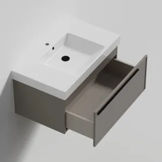 Тумба под раковину La Fenice Elba FNC-01-ELB-C-100 бежевая матовая 100 см