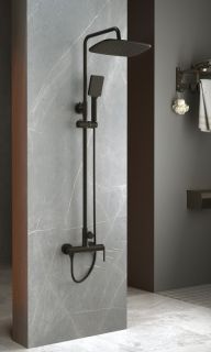 Душевая стойка BelBagno ACQUA-DOCM-NERO чёрный