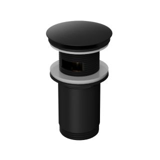 Донный клапан для раковины WHITECROSS  A706BL клик-клак чёрный матовый