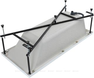Акриловая ванна Aquanet Bright 347873 180x80 см с каркасом с боковой и фронтальной панелями