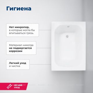 Акриловая ванна Aquanet Seed 216308 100x70 см