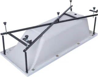 Акриловая ванна Aquanet Bright 347140 175x70 см с каркасом и фронтальной панелью