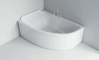 Ванна из искусственного камня Astra-Form Анастасия 01010025 левая 182x125 см белый глянец