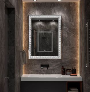 Зеркало с подсветкой Continent Apollo ЗЛП1238 с сенсорным выключателем 70см