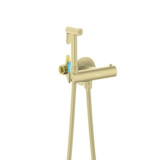 Гигиенический душ Aquatek Оберон AQ1027BG с термостатом шлифованное золото