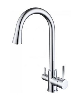 Смеситель для кухни Aquatek AQ1085CR с подключением к фильтру хром