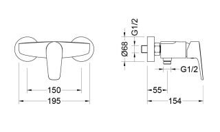 Комплект для ванны Aquatek Бетта AQ1131CR 3 в 1 AQ1110CR+AQ1160CR+AQ2013CR хром
