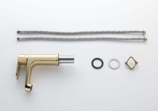 Смеситель для раковины Aquatek Оберон AQ1210BG шлифованное золото