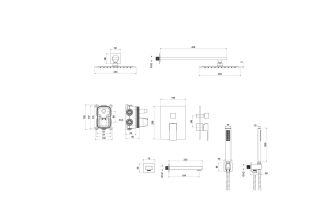 Душевая система Aquatek Либра AQ1673CR хром