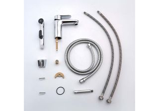 Смеситель для раковины с гигиеническим душем Aquatek Ника AQ1812CR хром