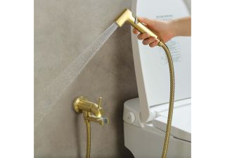 Гигиенический душ со смесителем Aquatek Ника AQ1819BG золото