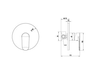 Смеситель для душа Aquatek Ника AQ1866MB черный