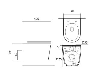Комплект унитаза с инсталляцией Aquatek Set Aquatek Вега cmp инсталляция Aquatek 50 INS-0000012 унитаз Вега AQ1904-00 тонкое сиденье soft-close