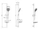 Комплект для ванны и душа Aquatek Вега AQ1033CR хром