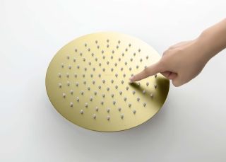 Верхний душ Aquatek AQ2073BG 25 см шлифованное золото