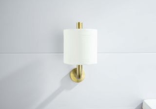 Бумагодержатель для запасного рулона Aquatek Оберон AQ4207BG шлифованное золото