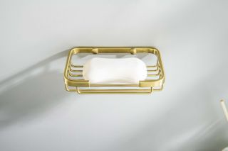 Мыльница решетка Aquatek AQ4946BG шлифованное золото