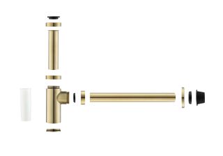 Сифон для раковины Aquatek AQ6012BG шлифованное золото