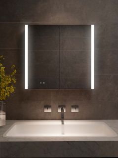 Зеркало-шкаф с подсветкой Aquatek AQ7809-MLC 80 см сенсорное управление хром