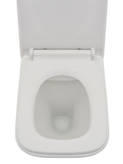 Подвесной унитаз AQUAme AQM2004 с крышкой-сиденьем белый глянцевый