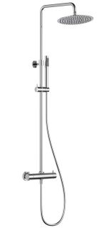 Душевая стойка AQUAme AQM8006CR с термостатом хром