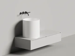 Накладная раковина Salini Armonia 04 S-Stone 130118M 46см белый матовый