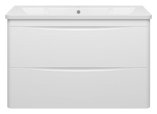 Подвесная тумба под раковину Misty Атлантик 100 см белый