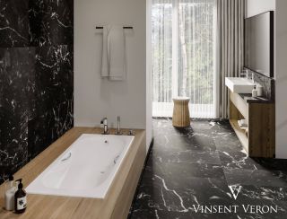 Ванна чугунная Vinsent Veron Aura VAU1507542H 150x75см с отверстиями для ручек