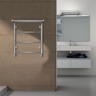 Полотенцесушитель водяной AZARIO VERONA AZ04156P 500/600 с полкой, 3 секции, нижнее/диагональное подключение, 1/2, хром