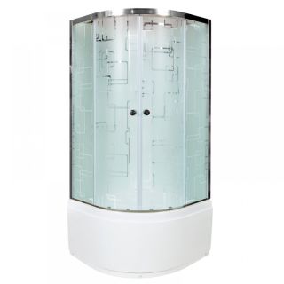 Душевая кабина Deto EM4580 с гм. и эл. 80х80х220 см
