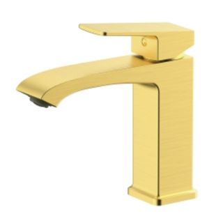 Смеситель для раковины Prohanss P60.10.03 золотой сатин