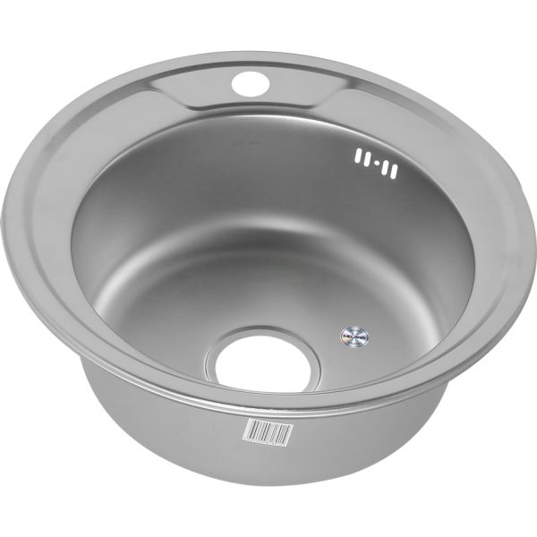 Мойка 490D Melana 0,6/160 хром с сифоном (255D/2 *20)