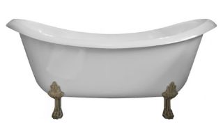 Ванна из искусственного камня AquaStone Лиона 190x86см ножки бронза