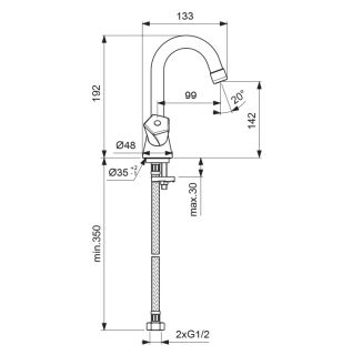 Смеситель Vidima Life BA357AA для раковины