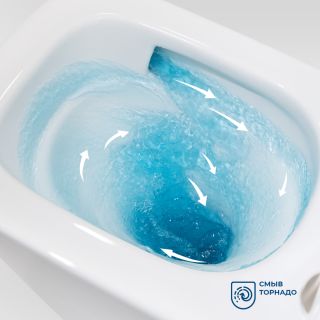 Унитаз подвесной безободковый с сиденьем и смывом TORNADO BelBagno ARDENTE-R BB520CH-TOR/SC