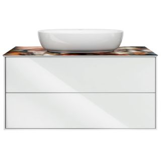 Kerama Marazzi Тумба PLAZA Modern PLB.M.100.2\WHT, подвесная 100 см, 2 выдвижных ящика, цв.белый