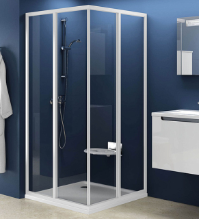 Душевая дверь Ravak Supernova SRV2-90 S 14V70102Z1 Transparent профиль белый