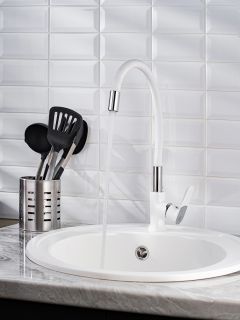 Смеситель для кухни РМС SL123W-016F белый