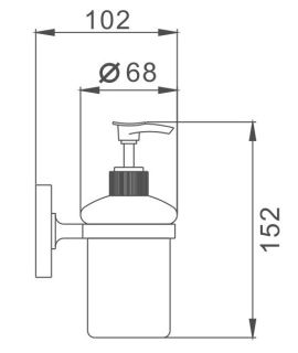 Дозатор жидкого мыла Haiba HB1927 хром