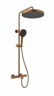 Душевая система с термостатом AltroBagno Bilancia 030431 RaSp медь матовая