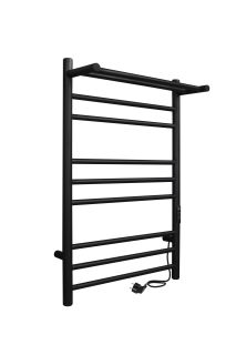 Полотенцесушитель электрический Indigo Line Trinity LСLTE70-40PBRRt с полкой 70x40 см чёрный муар