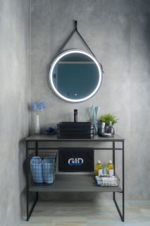 Раковина Gid Bm965 53339 накладная черная матовая 38.5x38.5x13.5