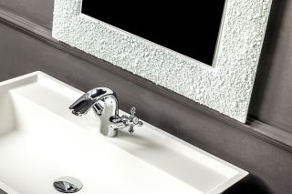 Зеркало Boheme Aura с подсветкой белый глянец 537