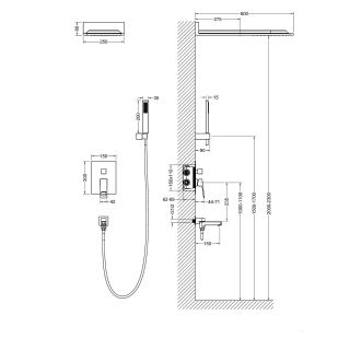 Душевая система Timo Briana SX-7119/00SM хром