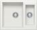 Мойка кухонная Polygran BRIG-620 белый хлопок 473394