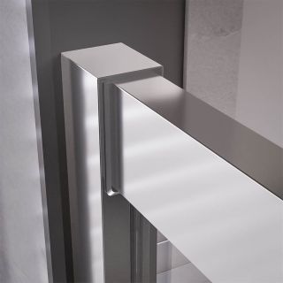 Душевой уголок Veconi Premium Trento PTC-SP-30B, 1400х900x2000, черный матовый, стекло прозрачное