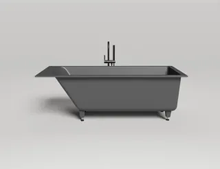 Ванна из искусственного камня Salini Cascata S-Sense 104113MRF 170x75см RAL полностью